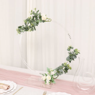 Elegant and Versatile 26" Clear Acrylic Table Wedding Arch