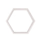 2 Pack | 9Inch Hexagon Whitewashed Wood Centerpiece, Geometric Terrarium, Honeycomb Storage Shelf