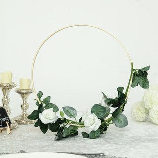 Add a Touch of Natural Elegance with Rustic Wooden Hoops