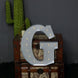 20" | Vintage Metal Marquee Letter Lights Cordless With 16 Warm White LED - G#whtbkgd