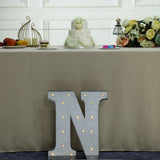 2 FT | Vintage Metal Marquee Letter Lights Cordless With 16 Warm White LED - N