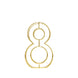 8" Tall | Gold Wedding Table Numbers | Freestanding 3D Decorative Metal Wire Numbers | 8#whtbkgd