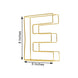 8" Tall - Gold Wedding Centerpiece - Freestanding 3D Decorative Wire Letter - E