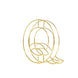8" Tall | Gold Wedding Centerpiece | Freestanding 3D Decorative Wire Letter | Q