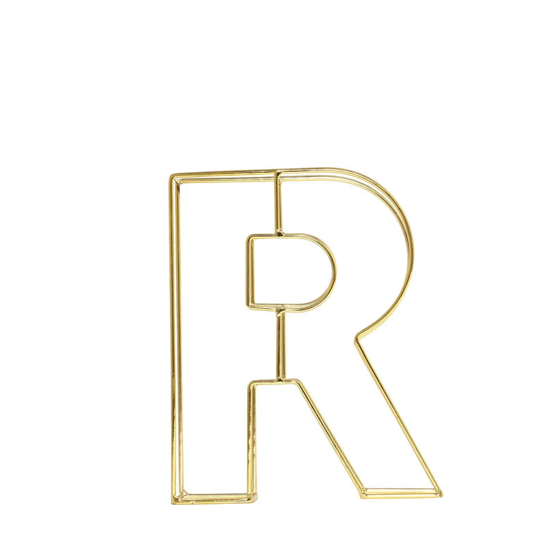 Gold Decorative Wire Letter 8