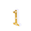 6" Gold 3D Marquee Numbers | Warm White 3 LED Light Up Numbers | 1