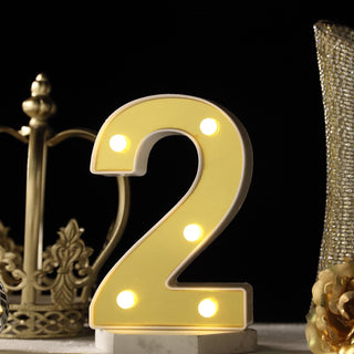 Add a Touch of Elegance with 6" Gold 3D Marquee Numbers