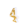 6" Gold 3D Marquee Numbers | Warm White 6 LED Light Up Numbers | 4