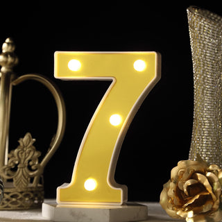 Add a Touch of Elegance with 6" Gold 3D Marquee Numbers