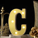 6 Gold 3D Marquee Letters | Warm White 5 LED Light Up Letters | C#whtbkgd