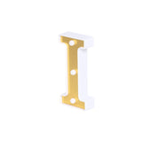 6 Gold 3D Marquee Letters | Warm White 3 LED Light Up Letters | I