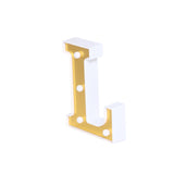6" Gold 3D Marquee Letters | Warm White 4 LED Light Up Letters | L