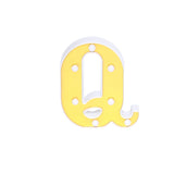 6 Gold 3D Marquee Letters | Warm White 7 LED Light Up Letters | Q
