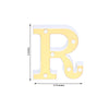 6" Gold 3D Marquee Letters | Warm White 6 LED Light Up Letters | R
