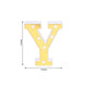 6 Gold 3D Marquee Letters | Warm White 6 LED Light Up Letters | Y