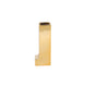 6inch Shiny Gold Plated Ceramic Letter "J" Sculpture Bud Vase, Flower Planter Pot Table #whtbkgd