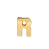 6inch Shiny Gold Plated Ceramic Letter "R" Sculpture Bud Vase, Flower Pot Table Centerpiece#whtbkgd