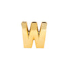 6inch Shiny Gold Plated Ceramic Letter "W" Sculpture Bud Vase, Flower Planter Pot Table #whtbkgd