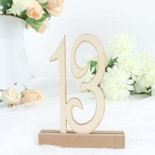 Enhance Your Event Decor with Natural Wooden Wedding Table Numbers