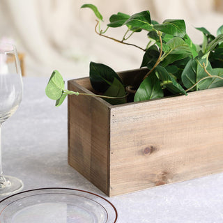 Enhance Your Space with the Natural Wood Planter Box Set