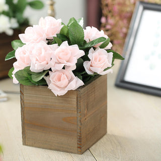 Enhance Your Space with Natural Square Wood Planter Boxes