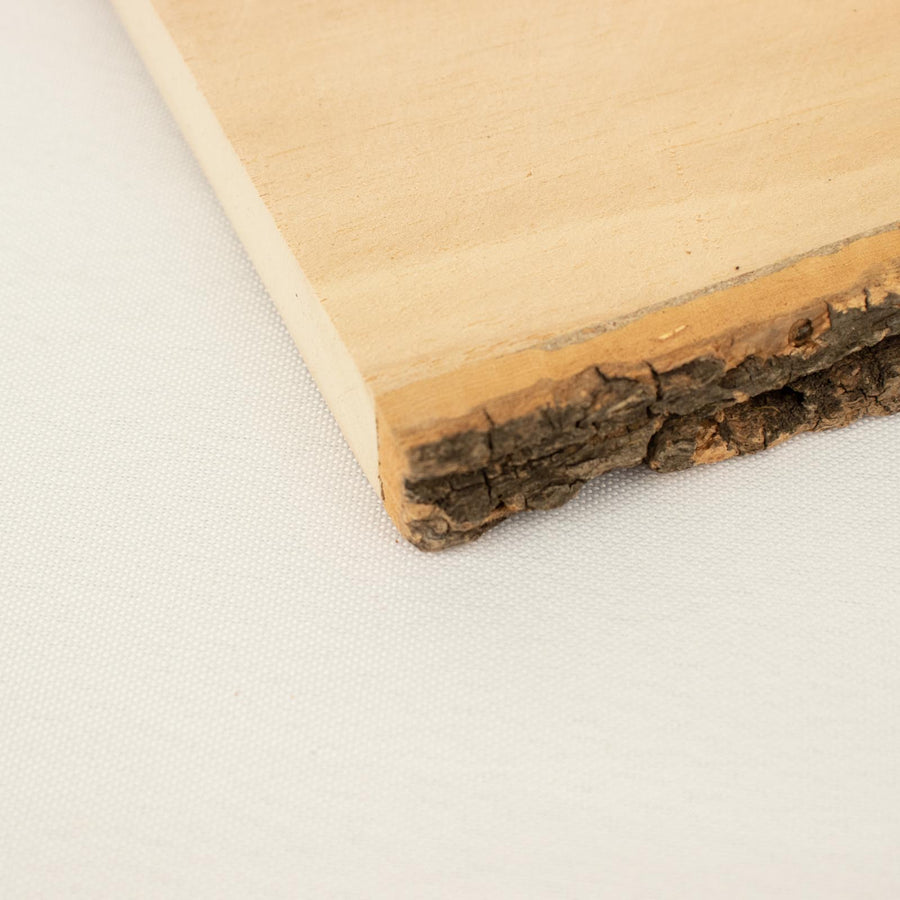 13"x11" - Rustic Natural Wood Slices | Rectangular Poplar Wood Slabs