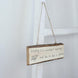 2 Pack | 10"x4" | Natural Blank Hanging DIY Wood Sign | Rectangle Wood Plaques