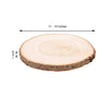 15" Dia | Natural Wood Charger Plates With Bark Edge | Wood Slice Chargers | Rustic Wedding Table Settings