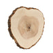 Centerpiece Poplar Wood Slab, Rustic Wood Slices 18Inch Dia Natural Color#whtbkgd