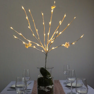 Warm White LED Artificial Tree Twig Lights - Add Elegance to Your Home and Event Decor