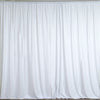 2 Pack White Inherently Flame Resistant Scuba Polyester Curtain Panel Backdrops Wrinkle Free#whtbkgd