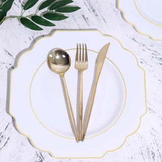 Elegant White Hard Plastic Dinner Plates for Stunning Table Decor