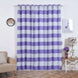 2 Pack | White/Lavender Lilac Cabana Stripe Thermal Blackout Curtains