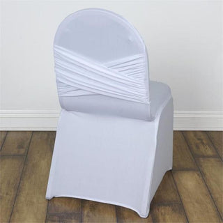 Enhance Your Event with the White Madrid Spandex Chair Cover