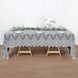 White Premium Lace Fabric Rectangle Tablecloth, Vintage Rustic Decor With Scalloped Frill Edges