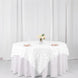 72x72inch White 3D Rosette Satin Table Overlay, Square Tablecloth Topper