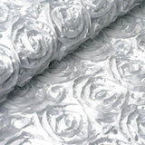 White Satin Rosette Fabric: Add Elegance to Your Event Decor