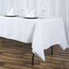 60x102inch White 200 GSM Seamless Premium Polyester Rectangular Tablecloth