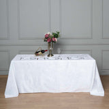 Add Elegance to Your Event with the White Velvet Tablecloth