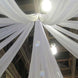 10ftx30ft White Sheer Ceiling Drape Curtain Panels Fire Retardant Fabric
