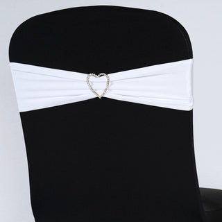 Elevate Your Event Decor with White Spandex Chair Sashes