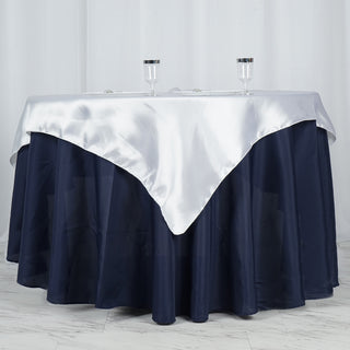 Create a Festive Atmosphere with our Satin Table Overlay