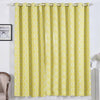 White/Yellow Lattice Room Darkening Blackout Curtain Panel Grommet Trellis Noise Cancelling Curtains