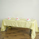 Buffalo Plaid Tablecloth | 60x102 Rectangular | White/Yellow | Checkered Polyester Linen Tablecloth