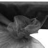 BLACK Crystal Sheer Organza Wedding Party Dress Fabric Bolt - 54" x 40 Yards#whtbkgd