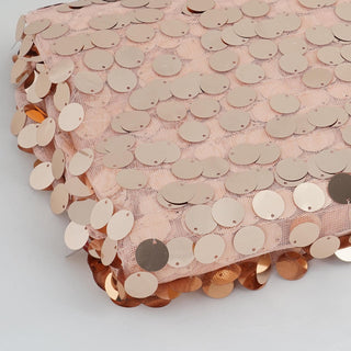 Add Elegance and Glamour to Your Event with Blush Big Payette Sequin Fabric Roll