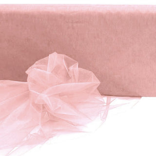 Add a Touch of Elegance with Blush Sheer Organza Fabric Bolt