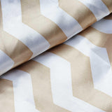 54 Inch x 10 Yards | Zig Zag Pattern Chevron Fabric | Satin Roll | TableclothsFactory