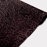 54inchx10 Yards Chocolate Leopard Print Taffeta Fabric Roll, DIY Animal Print Fabric Bolt#whtbkgd