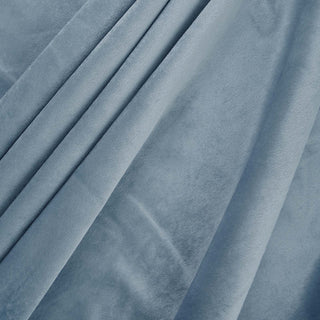 Dusty Blue Soft Velvet Fabric Bolt for Luxurious Event Décor